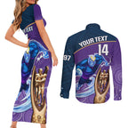 custom-storm-rugby-couples-matching-short-sleeve-bodycon-dress-and-long-sleeve-button-shirts-go-champions-2023-mascot-with-polynesian-indigenous-art