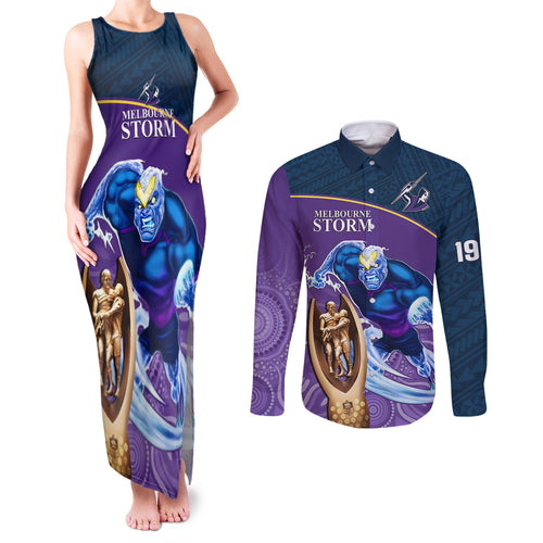 custom-storm-rugby-couples-matching-tank-maxi-dress-and-long-sleeve-button-shirts-go-champions-2023-mascot-with-polynesian-indigenous-art