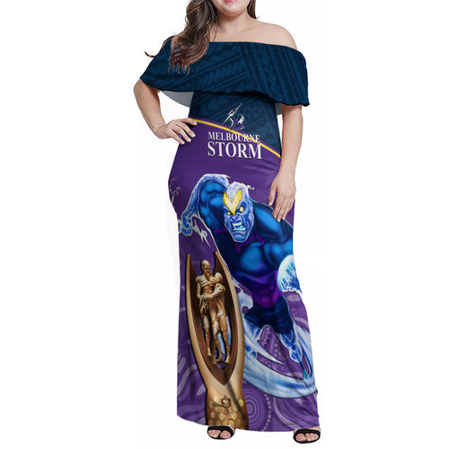 custom-storm-rugby-family-matching-off-shoulder-maxi-dress-and-hawaiian-shirt-go-champions-2023-mascot-with-polynesian-indigenous-art