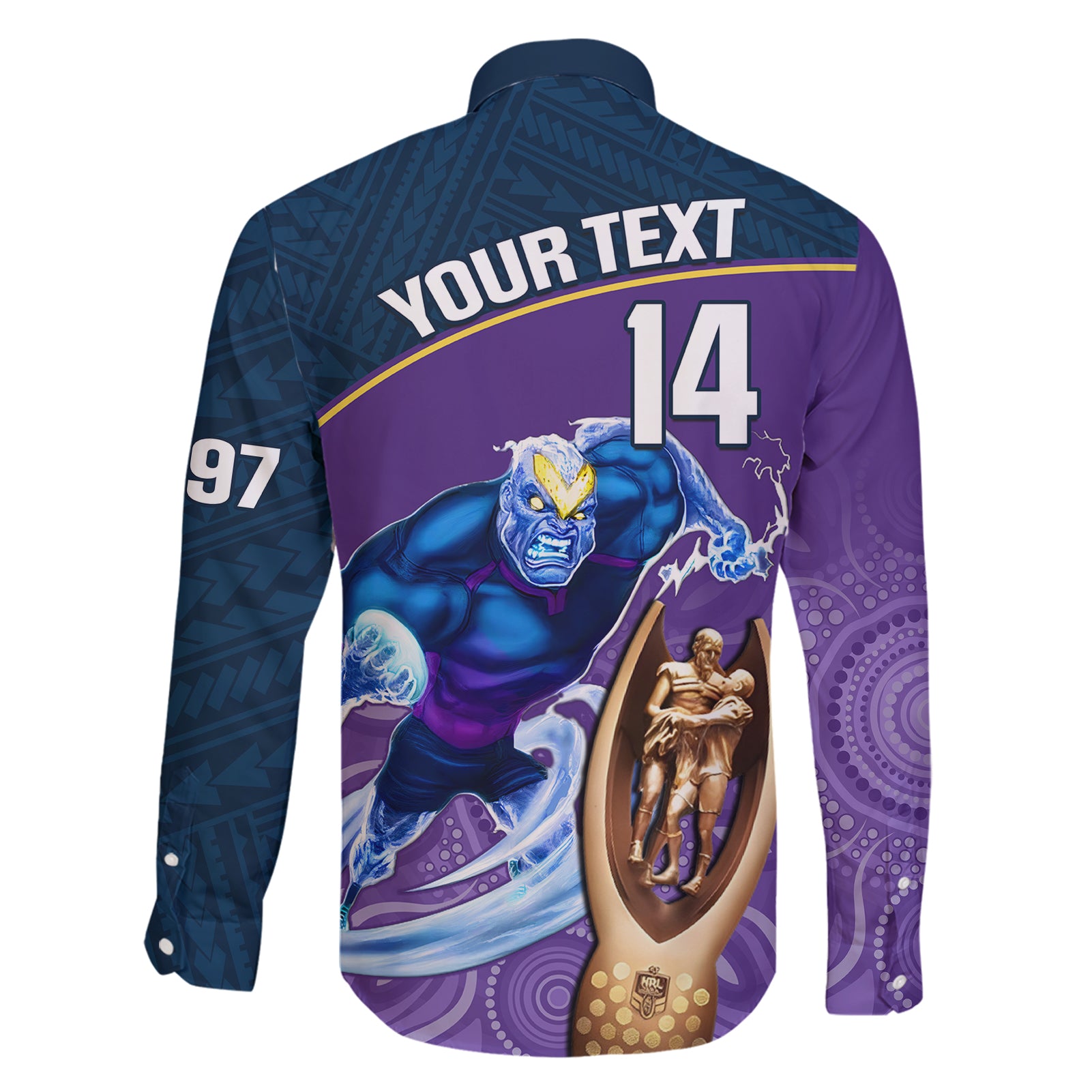 custom-storm-rugby-family-matching-short-sleeve-bodycon-dress-and-hawaiian-shirt-go-champions-2023-mascot-with-polynesian-indigenous-art