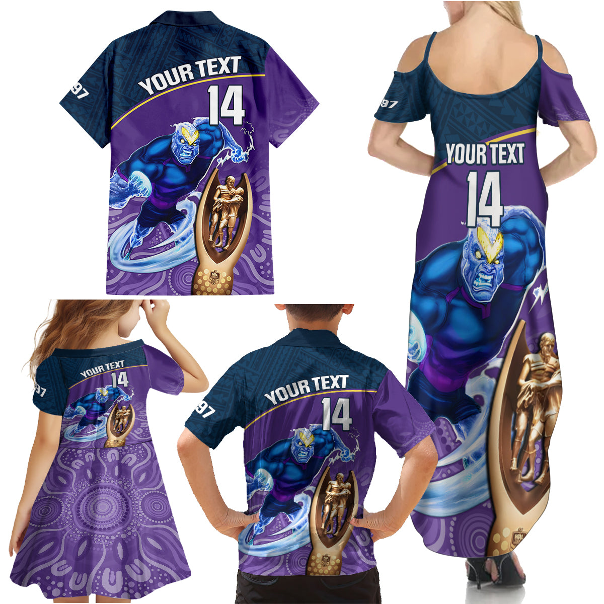 custom-storm-rugby-family-matching-summer-maxi-dress-and-hawaiian-shirt-go-champions-2023-mascot-with-polynesian-indigenous-art