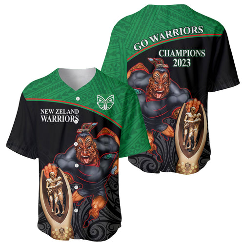 warriors-rugby-baseball-jersey-go-champions-aotearoa-mascot-with-polynesian-maori-pattern