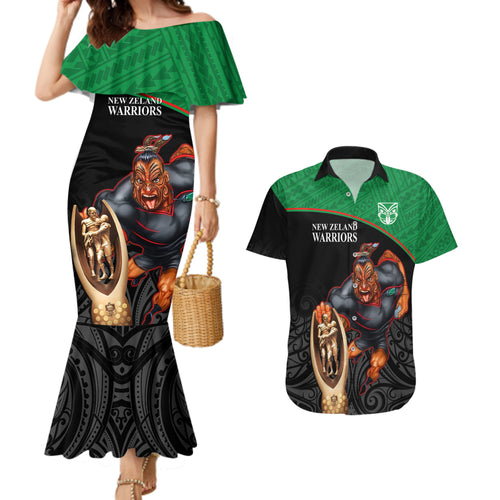 warriors-rugby-couples-matching-mermaid-dress-and-hawaiian-shirt-go-champions-aotearoa-mascot-with-polynesian-maori-pattern