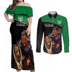 warriors-rugby-couples-matching-off-shoulder-maxi-dress-and-long-sleeve-button-shirts-go-champions-aotearoa-mascot-with-polynesian-maori-pattern