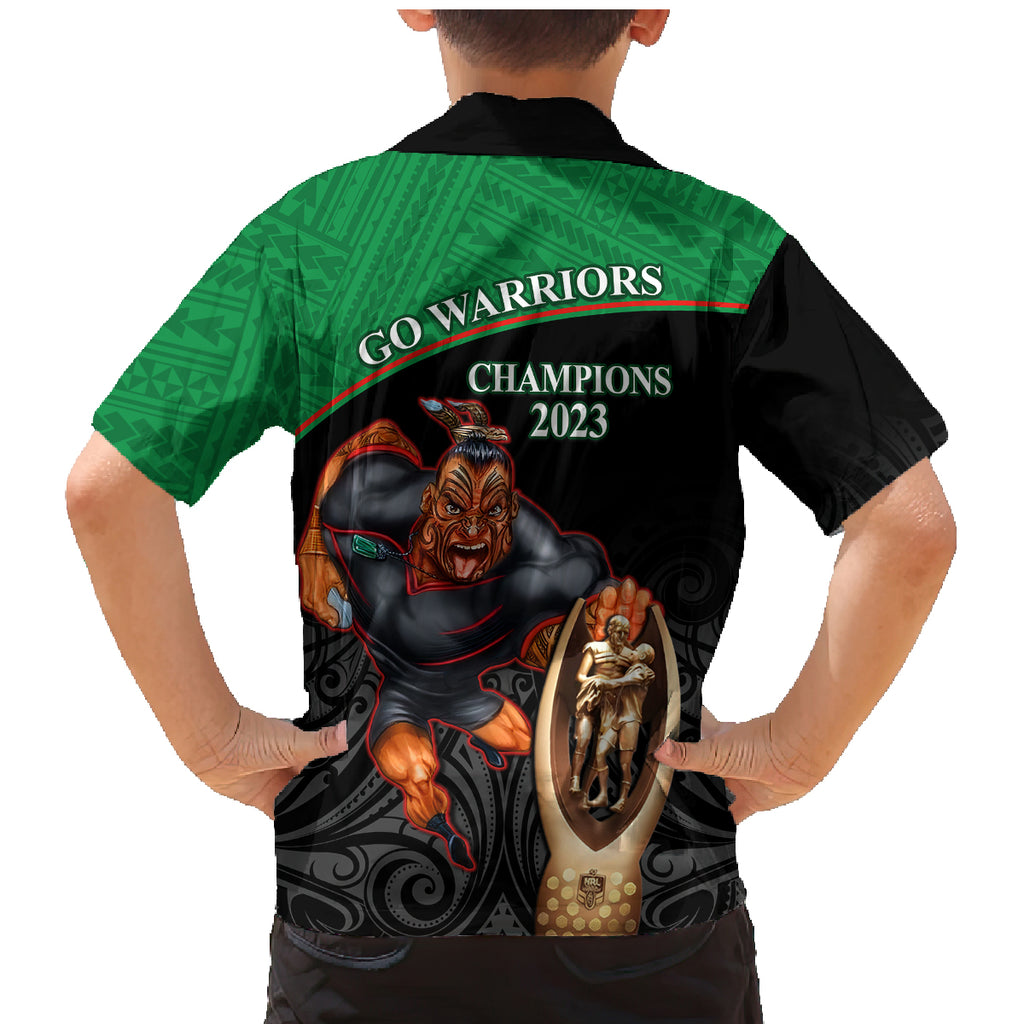warriors-rugby-family-matching-mermaid-dress-and-hawaiian-shirt-go-champions-aotearoa-mascot-with-polynesian-maori-pattern