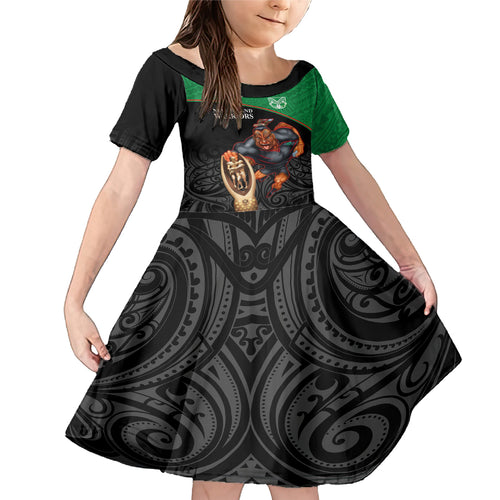 warriors-rugby-family-matching-mermaid-dress-and-hawaiian-shirt-go-champions-aotearoa-mascot-with-polynesian-maori-pattern