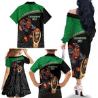 warriors-rugby-family-matching-off-shoulder-long-sleeve-dress-and-hawaiian-shirt-go-champions-aotearoa-mascot-with-polynesian-maori-pattern