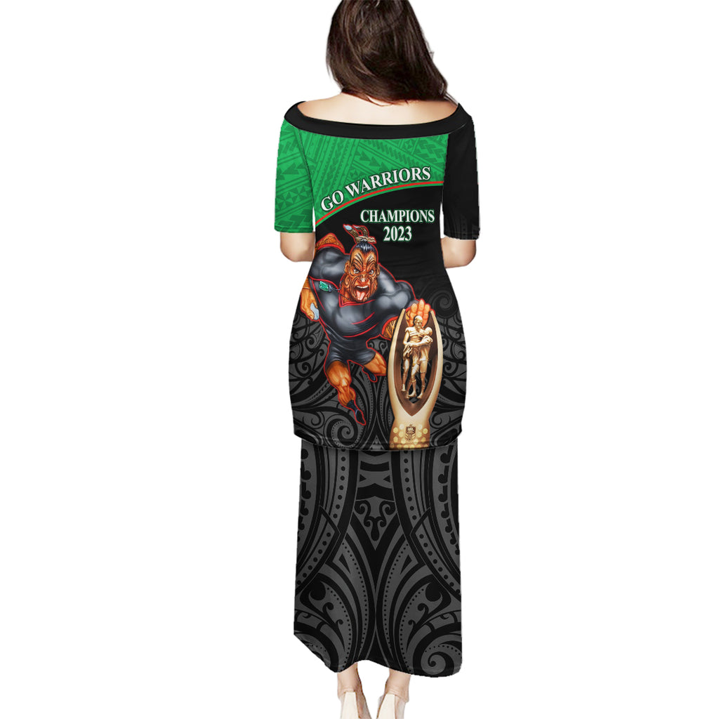 warriors-rugby-family-matching-puletasi-dress-and-hawaiian-shirt-go-champions-aotearoa-mascot-with-polynesian-maori-pattern