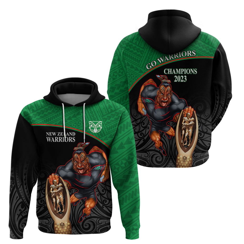 warriors-rugby-hoodie-go-champions-aotearoa-mascot-with-polynesian-maori-pattern