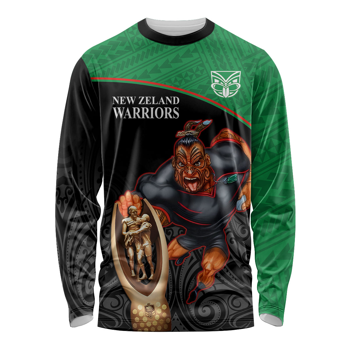 warriors-rugby-long-sleeve-shirt-go-champions-aotearoa-mascot-with-polynesian-maori-pattern
