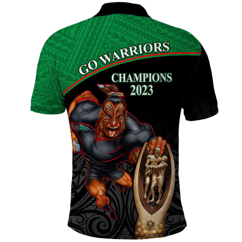 warriors-rugby-polo-shirt-go-champions-aotearoa-mascot-with-polynesian-maori-pattern