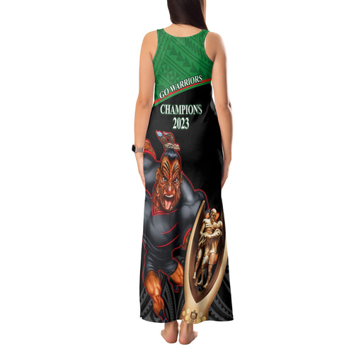 warriors-rugby-tank-maxi-dress-go-champions-aotearoa-mascot-with-polynesian-maori-pattern