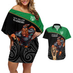 custom-warriors-rugby-couples-matching-off-shoulder-short-dress-and-hawaiian-shirt-go-champions-aotearoa-mascot-with-polynesian-maori-pattern