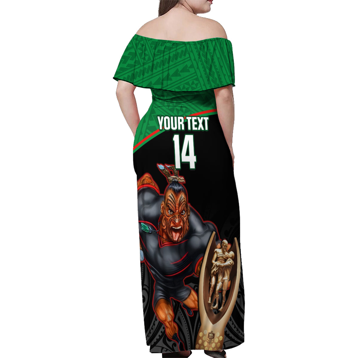 custom-warriors-rugby-family-matching-off-shoulder-maxi-dress-and-hawaiian-shirt-go-champions-aotearoa-mascot-with-polynesian-maori-pattern