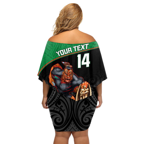 custom-warriors-rugby-family-matching-off-shoulder-short-dress-and-hawaiian-shirt-go-champions-aotearoa-mascot-with-polynesian-maori-pattern