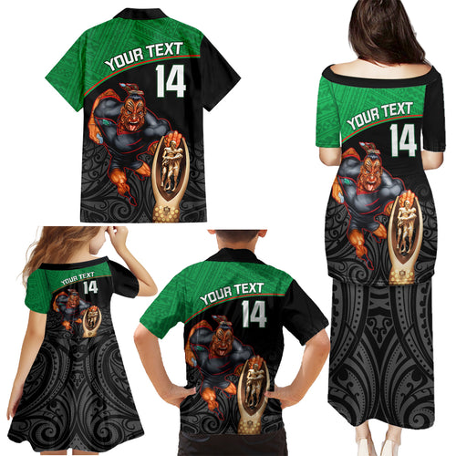 custom-warriors-rugby-family-matching-puletasi-dress-and-hawaiian-shirt-go-champions-aotearoa-mascot-with-polynesian-maori-pattern