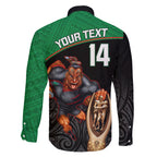 custom-warriors-rugby-family-matching-short-sleeve-bodycon-dress-and-hawaiian-shirt-go-champions-aotearoa-mascot-with-polynesian-maori-pattern