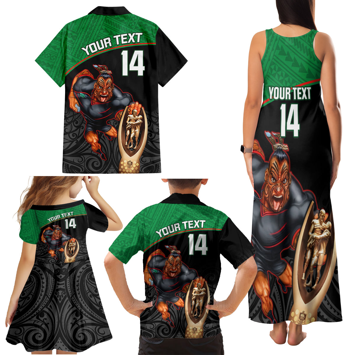 custom-warriors-rugby-family-matching-tank-maxi-dress-and-hawaiian-shirt-go-champions-aotearoa-mascot-with-polynesian-maori-pattern