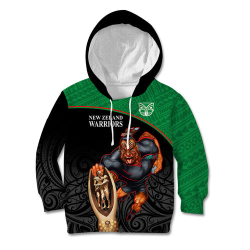 custom-warriors-rugby-kid-hoodie-go-champions-aotearoa-mascot-with-polynesian-maori-pattern