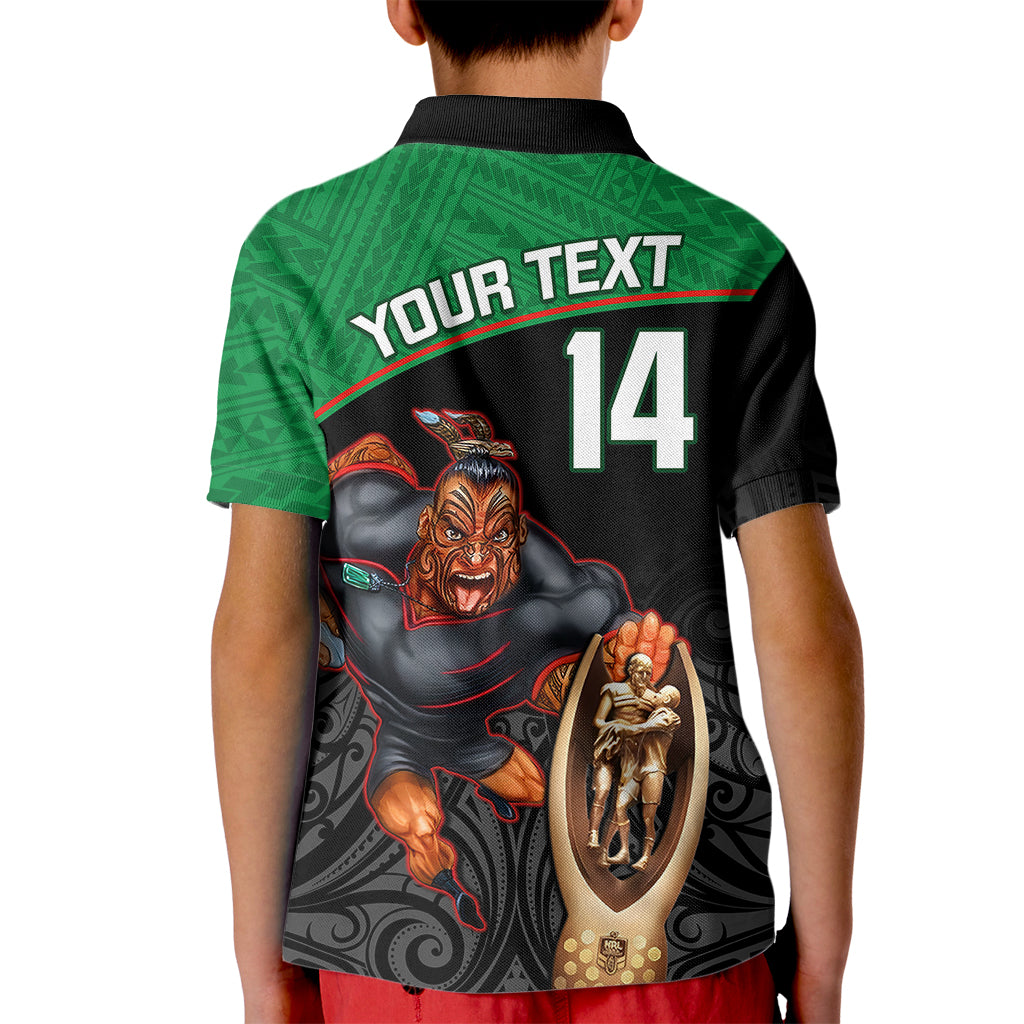 custom-warriors-rugby-kid-polo-shirt-go-champions-aotearoa-mascot-with-polynesian-maori-pattern