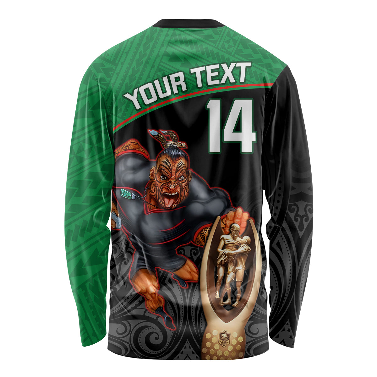 custom-warriors-rugby-long-sleeve-shirt-go-champions-aotearoa-mascot-with-polynesian-maori-pattern