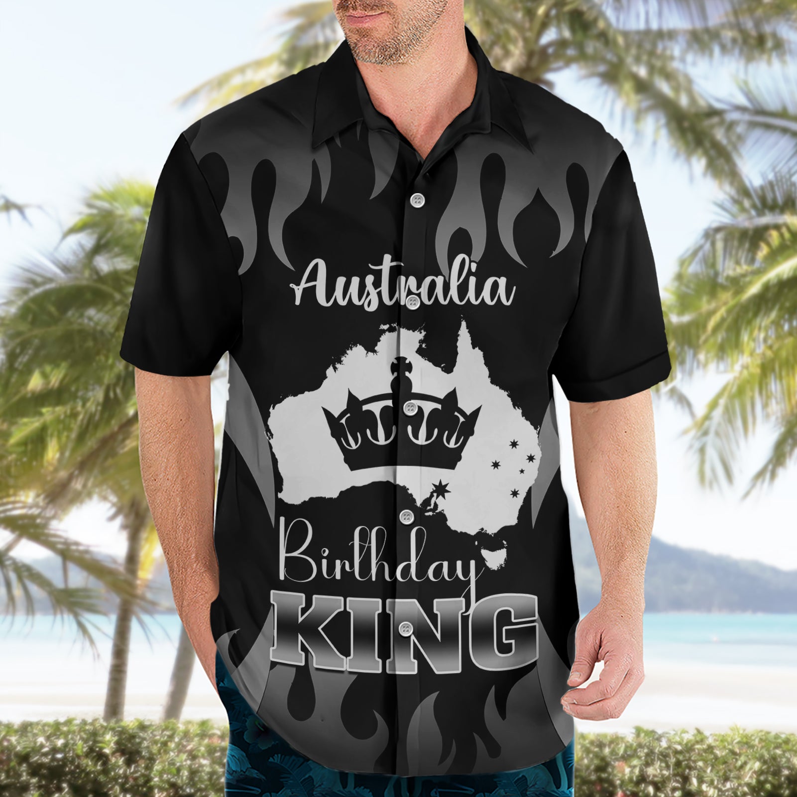 australia-king-birthday-hawaiian-shirt-australian-map-with-crown-black-version