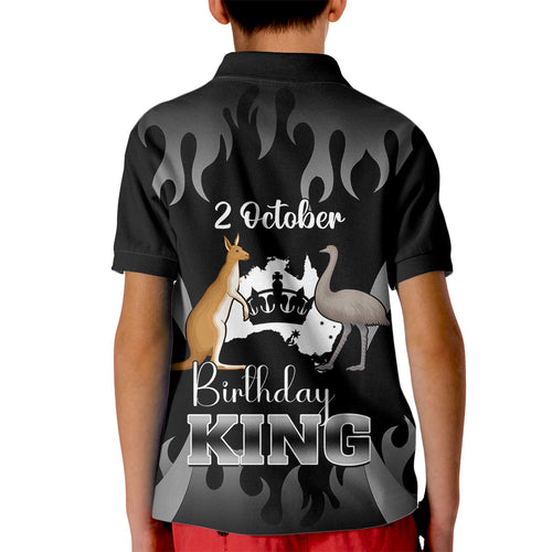 australia-king-birthday-kid-polo-shirt-australian-map-with-crown-black-version