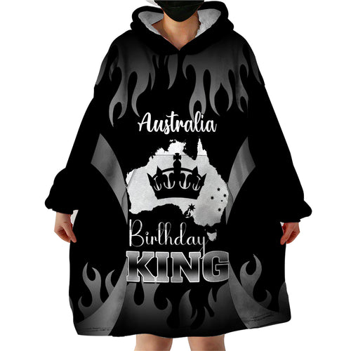 australia-king-birthday-wearable-blanket-hoodie-australian-map-with-crown-black-version