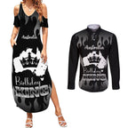 personalised-australia-king-birthday-couples-matching-summer-maxi-dress-and-long-sleeve-button-shirts-australian-map-with-crown-black-version