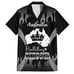 personalised-australia-king-birthday-family-matching-off-shoulder-short-dress-and-hawaiian-shirt-australian-map-with-crown-black-version