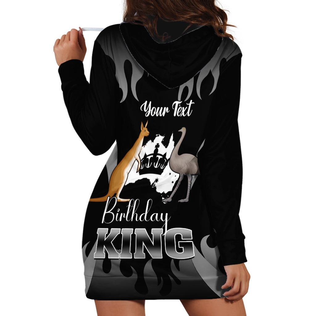 personalised-australia-king-birthday-hoodie-dress-australian-map-with-crown-black-version