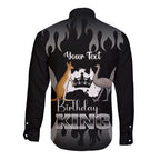 personalised-australia-king-birthday-long-sleeve-button-shirt-australian-map-with-crown-black-version