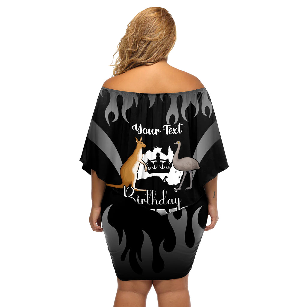 personalised-australia-king-birthday-off-shoulder-short-dress-australian-map-with-crown-black-version