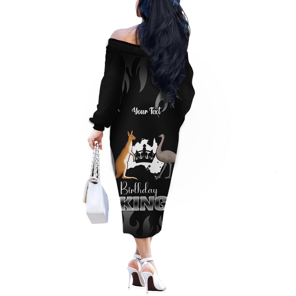 personalised-australia-king-birthday-off-the-shoulder-long-sleeve-dress-australian-map-with-crown-black-version