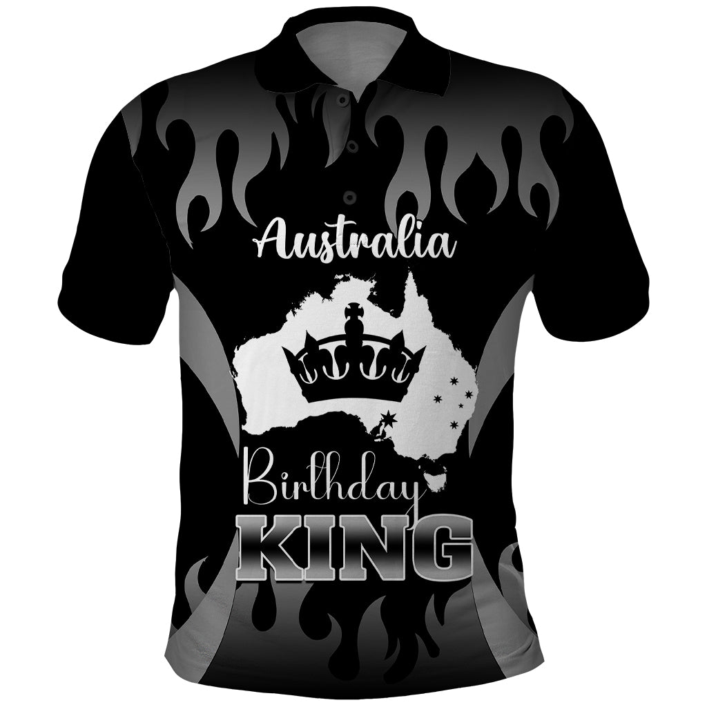 personalised-australia-king-birthday-polo-shirt-australian-map-with-crown-black-version