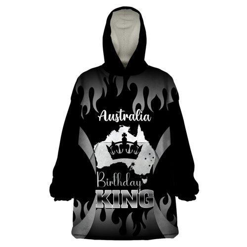 personalised-australia-king-birthday-wearable-blanket-hoodie-australian-map-with-crown-black-version