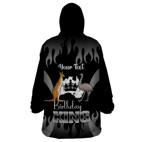 personalised-australia-king-birthday-wearable-blanket-hoodie-australian-map-with-crown-black-version