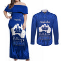 australia-king-birthday-couples-matching-off-shoulder-maxi-dress-and-long-sleeve-button-shirts-australian-map-with-crown-blue-version