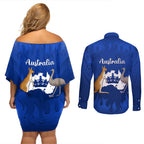 australia-king-birthday-couples-matching-off-shoulder-short-dress-and-long-sleeve-button-shirts-australian-map-with-crown-blue-version