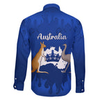 australia-king-birthday-family-matching-off-shoulder-short-dress-and-hawaiian-shirt-australian-map-with-crown-blue-version