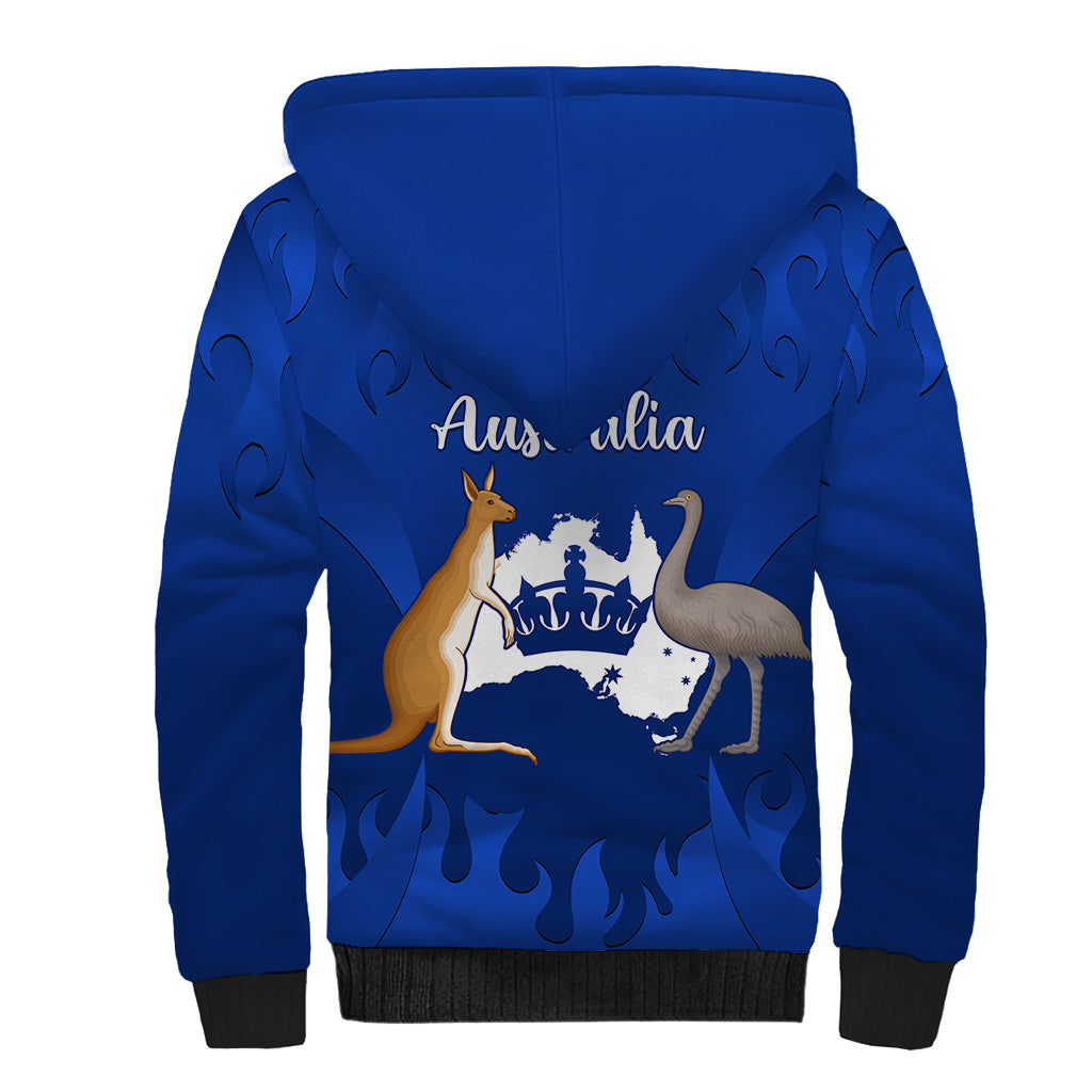 australia-king-birthday-sherpa-hoodie-australian-map-with-crown-blue-version