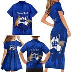 personalised-australia-king-birthday-family-matching-short-sleeve-bodycon-dress-and-hawaiian-shirt-australian-map-with-crown-blue-version