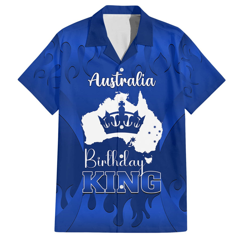 personalised-australia-king-birthday-hawaiian-shirt-australian-map-with-crown-blue-version