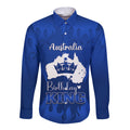 personalised-australia-king-birthday-long-sleeve-button-shirt-australian-map-with-crown-blue-version
