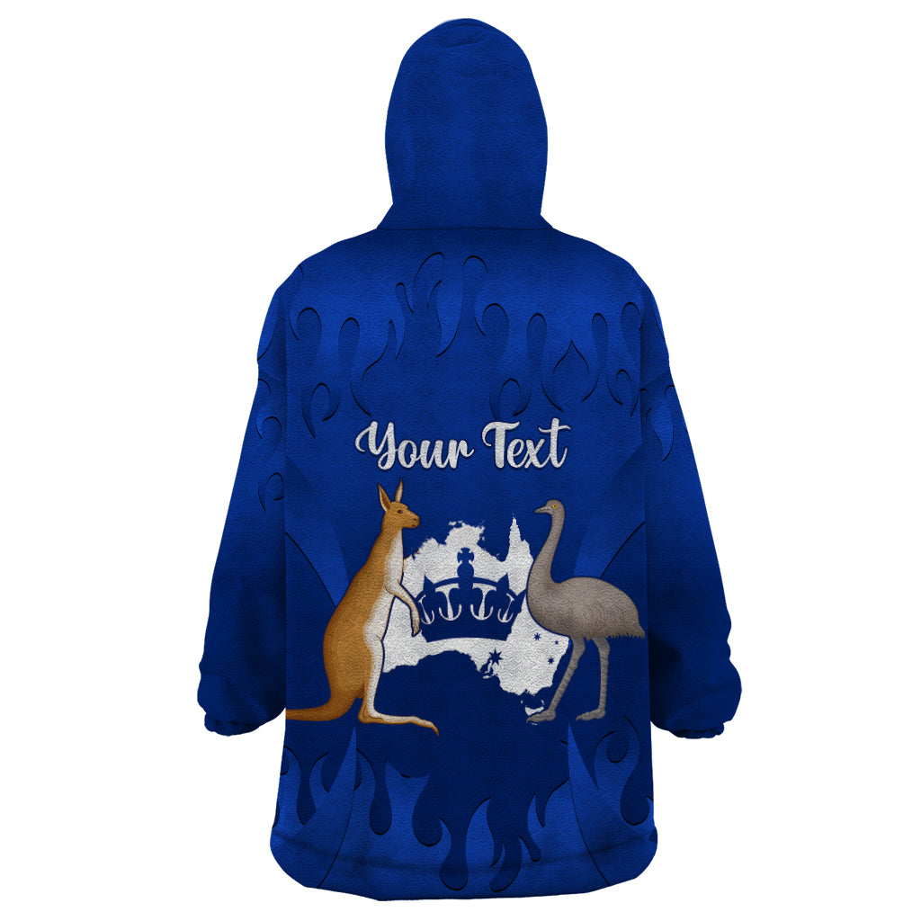 personalised-australia-king-birthday-wearable-blanket-hoodie-australian-map-with-crown-blue-version