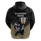 collingwood-football-hoodie-magpies-go-champions-2023-polynesian-indigenous-art