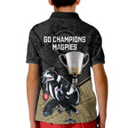 collingwood-football-kid-polo-shirt-magpies-go-champions-2023-polynesian-indigenous-art