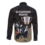 collingwood-football-long-sleeve-button-shirt-magpies-go-champions-2023-polynesian-indigenous-art