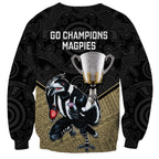 collingwood-football-sweatshirt-magpies-go-champions-2023-polynesian-indigenous-art