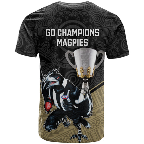 collingwood-football-t-shirt-magpies-go-champions-2023-polynesian-indigenous-art